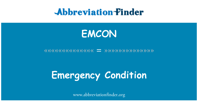 EMCON: आपात स्थिति