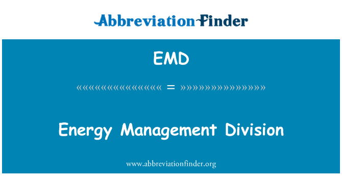 EMD: Energi forvaltning Division