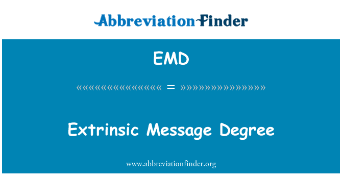 EMD: مدرک پیام بیرونی