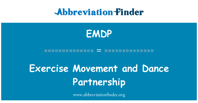 EMDP: Cvičení pohyb a tanec partnerství