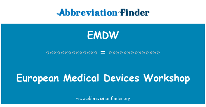 EMDW: Europäischen Medizinprodukte-Workshop