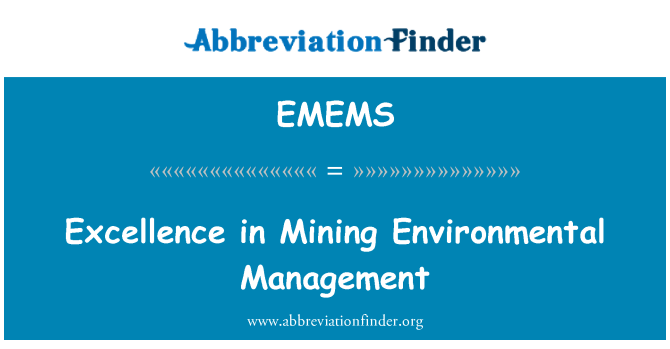 EMEMS: Vynikající výsledky v hornictví environmentálního managementu
