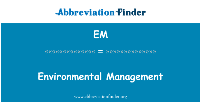 EM: Administrasyon anviwònman