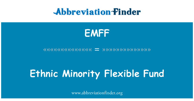 EMFF: जातीय अल्पसंख्यक लचीला कोष