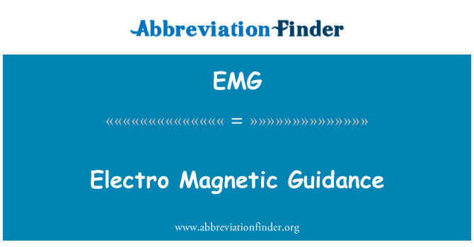 EMG: विद्युत चुंबकीय मार्गदर्शन