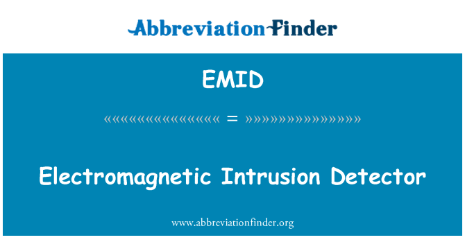 EMID: Gangguan elektromagnetik Detector