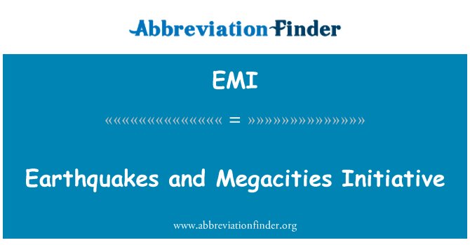 EMI: Gempa bumi dan inisiatif ekpansi