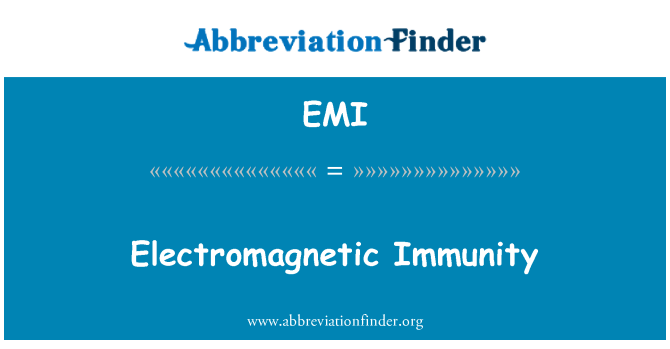 EMI: Elektromagnetski imunitet