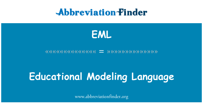 EML: Educational Modeling Language