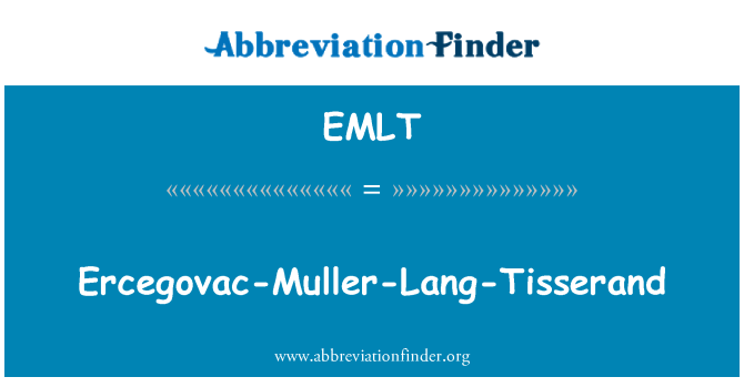 EMLT: Ercegovac-Muller-Lang-Tisserand