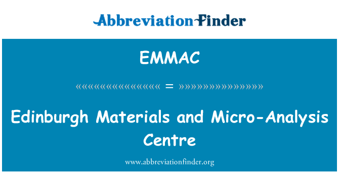 EMMAC: Edinburgh materijala i mikro-analiza centar