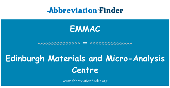 EMMAC: 爱丁堡材料和微分析中心