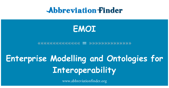 EMOI: Perusahaan pemodelan dan Ontologies untuk saling kendalian