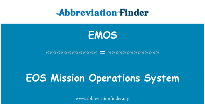 EMOS: EOS 特派團業務系統