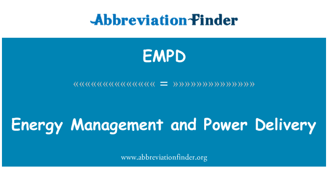 EMPD: Energy Management and Power Delivery