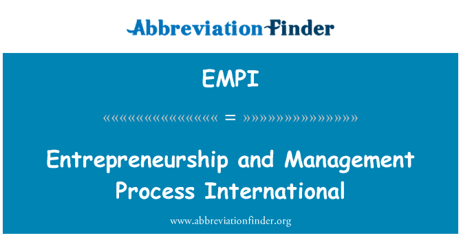 EMPI: Verslumo ir vadybos proceso International