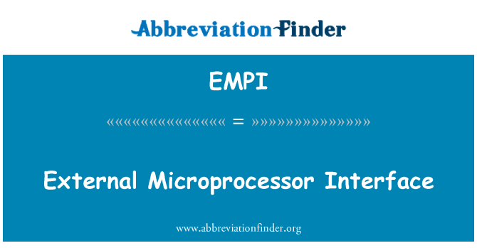 EMPI: Vanjski mikroprocesor sučelje