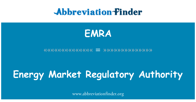 EMRA: Energy Market Regulatory Authority