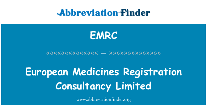 EMRC: European Medicines Registration Consultancy Limited