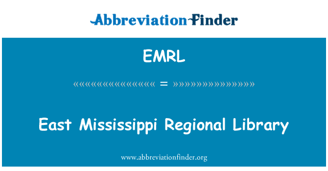 EMRL: Oost-Mississippi regionale bibliotheek