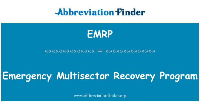 EMRP: Programa de recuperació d'emergència multisectorials