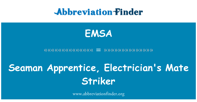 EMSA: Baħħar apprentista, tal-Electrician Mate ħabbata