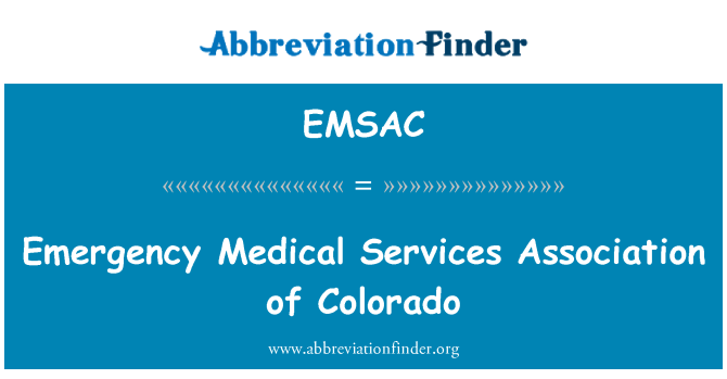 EMSAC: Asosiasi medis darurat Jasa Colorado