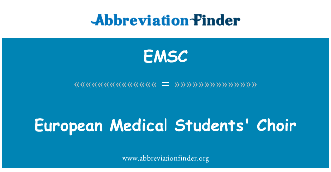 EMSC: Euroopa meditsiinitudengid segakoor