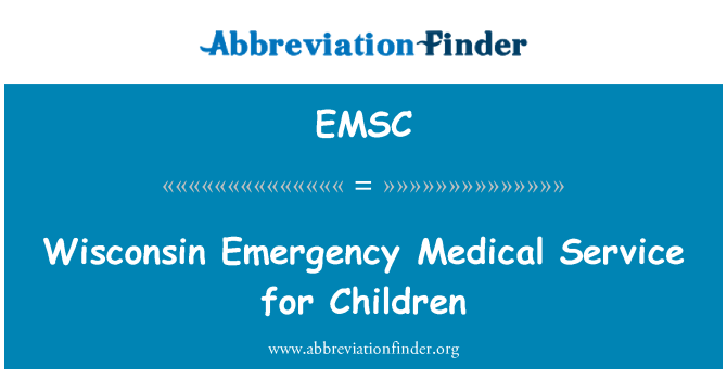 EMSC: Wisconsin ensiapu lapsille