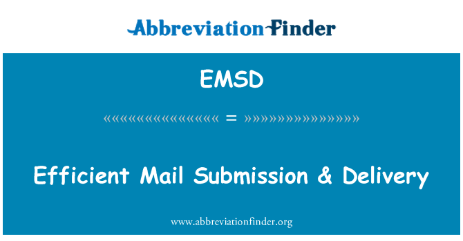 EMSD: Invio posta efficiente & consegna