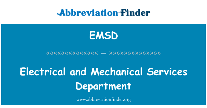 EMSD: Electrical and Mechanical Services Department