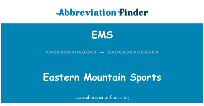 EMS: ההר המזרחי ספורט