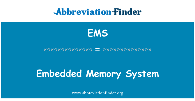EMS: Sistem integrat de memorie