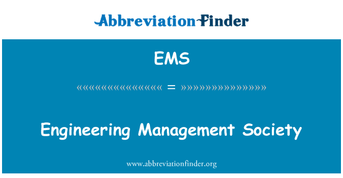 EMS: Engineering Management samenleving