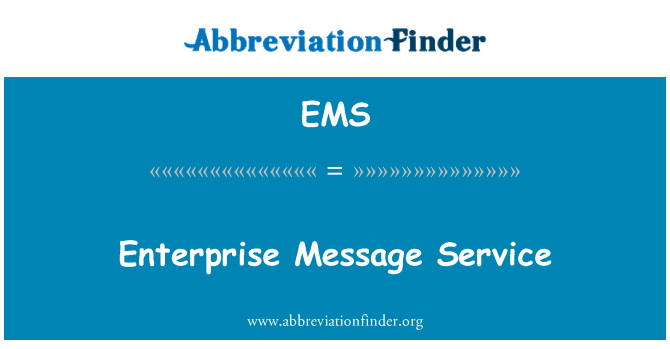 EMS: Enterprise besked Service