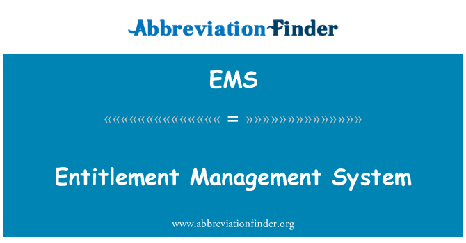 EMS: Hak yönetimi sistemi