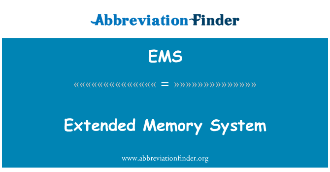 EMS: Sistem memori diperpanjang