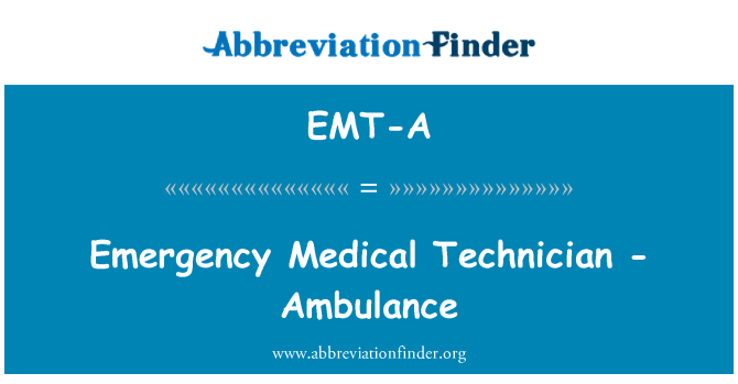 EMT-A: Sanitariusz - pogotowie ratunkowe