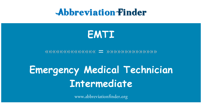 EMTI: Intermédiaire teknisyen medikal dijans