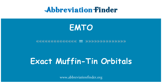 EMTO: Exakte Muffin-Tin Orbitals