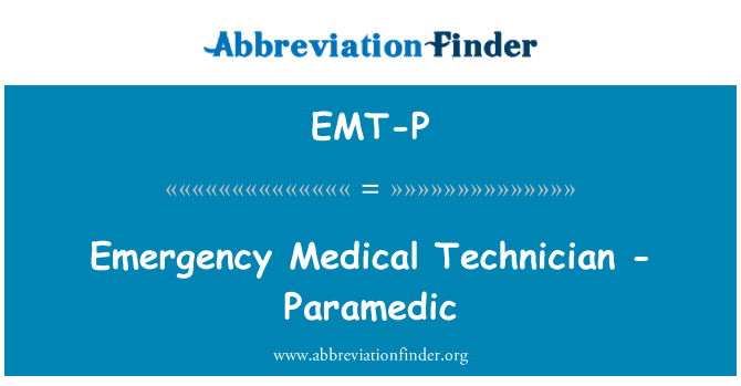 EMT-P: Sanitář - záchranář