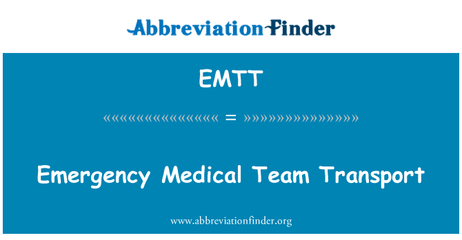 EMTT: Trasport tim mediku ta ' emerġenza