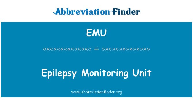 EMU: Epilepsy Monitoring Unit