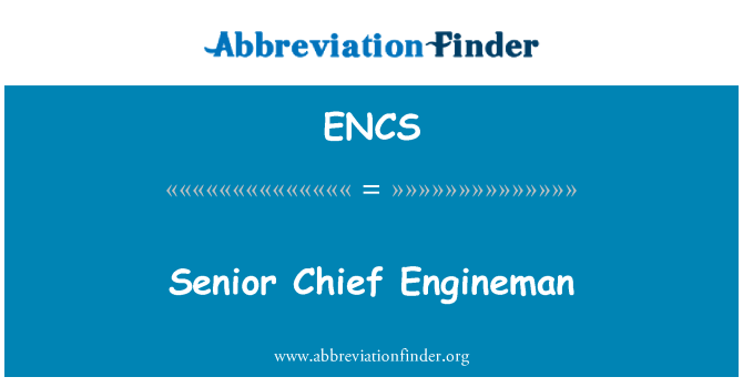ENCS: Senior Chief Engineman
