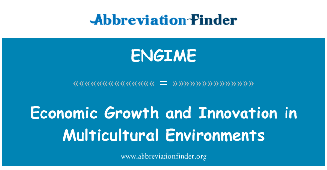 ENGIME: Economic Growth and Innovation in Multicultural Environments