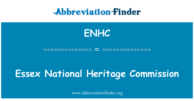 ENHC: Essex National Heritage kommissionen