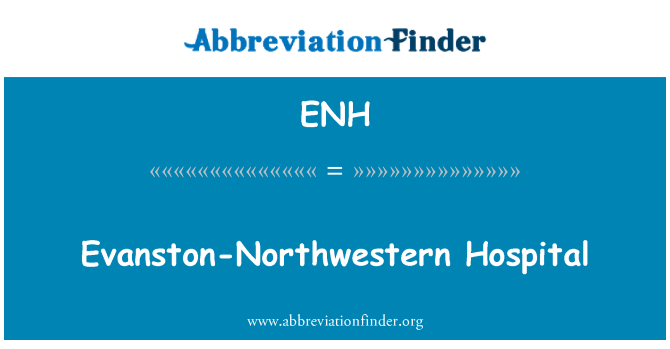 ENH: Evanston sjeverozapadnoj bolnici