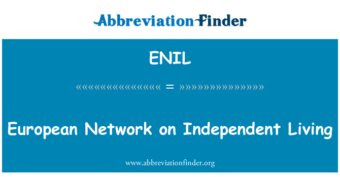 ENIL: 歐洲網路獨立生活