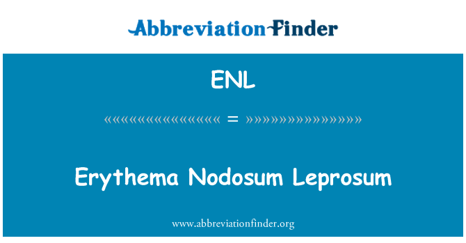 ENL: Eritema Nodosum Leprosum