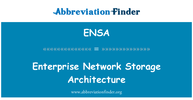 ENSA: Enterprise rezo depo Achitekti